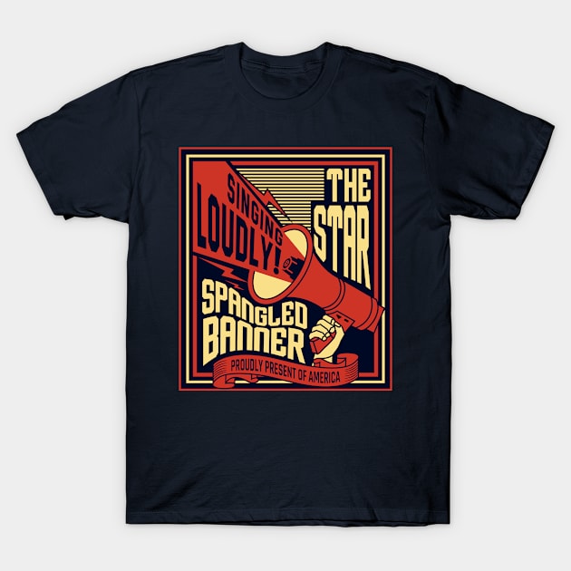 The Star Spangled Banner T-Shirt by Miatunasaray